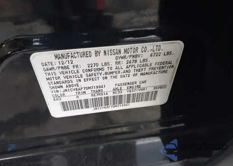 2013 Infiniti G37 Journey из США, поврежденный, VIN JN1CV6AP7DM719941